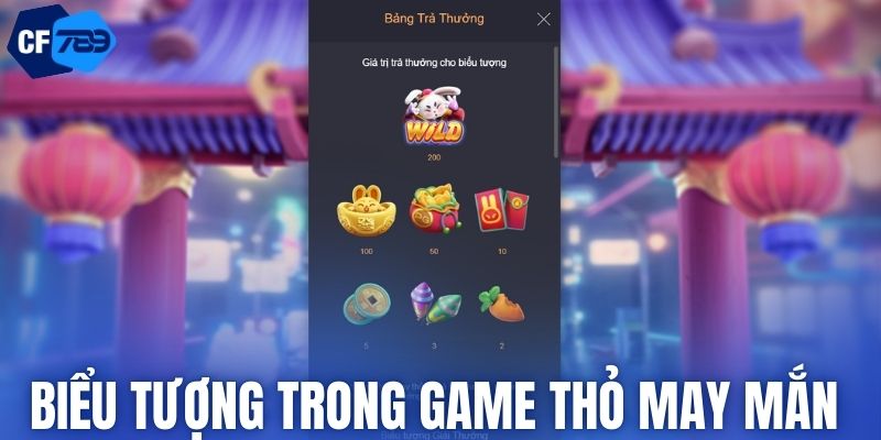 Biểu tượng trong game thỏ may mắn