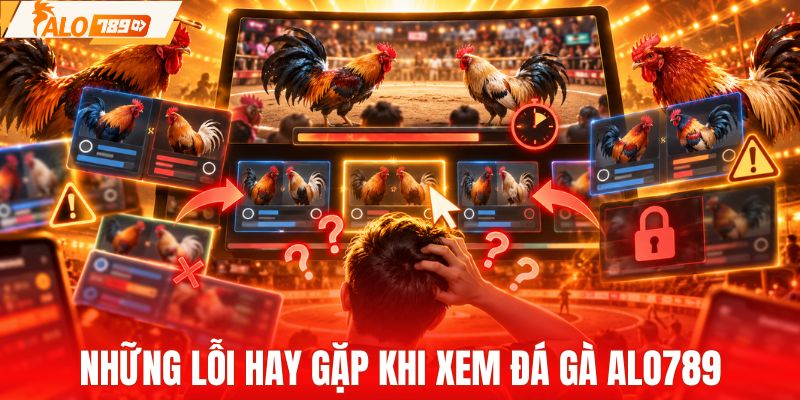 Các lỗi thường gặp khi xem đá gà ALO789